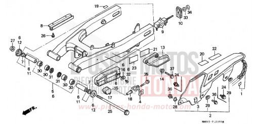 REAR FORK XL600VR de 1994